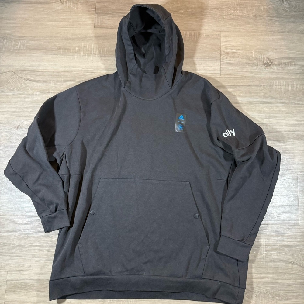 Adidas Charlotte FC MLS  Size 3XL Brown Designed For‎ Training D4T Hoodie Travel